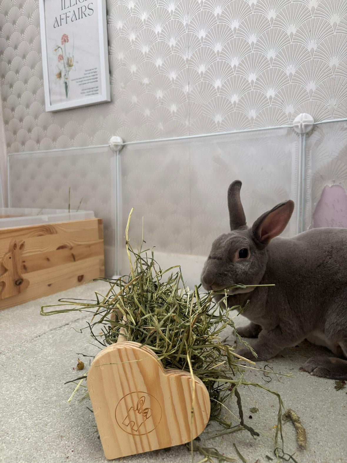 Mini Heart Hay Feeder