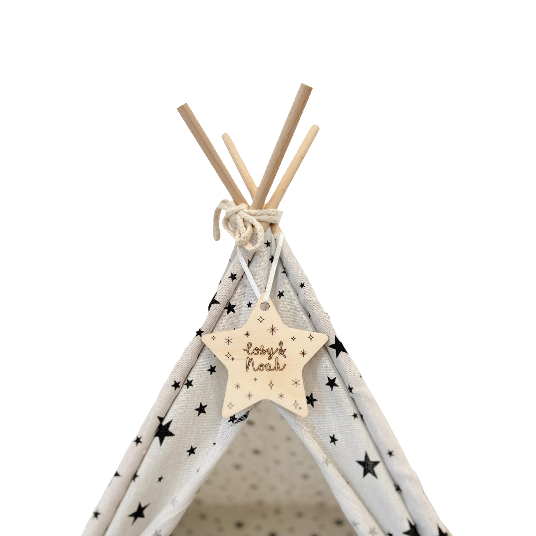 Personalised Star Tag – Cosy's Castles