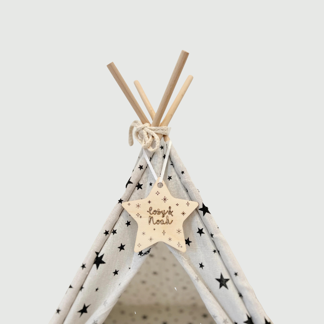 Personalised Star Tag – Cosy's Castles