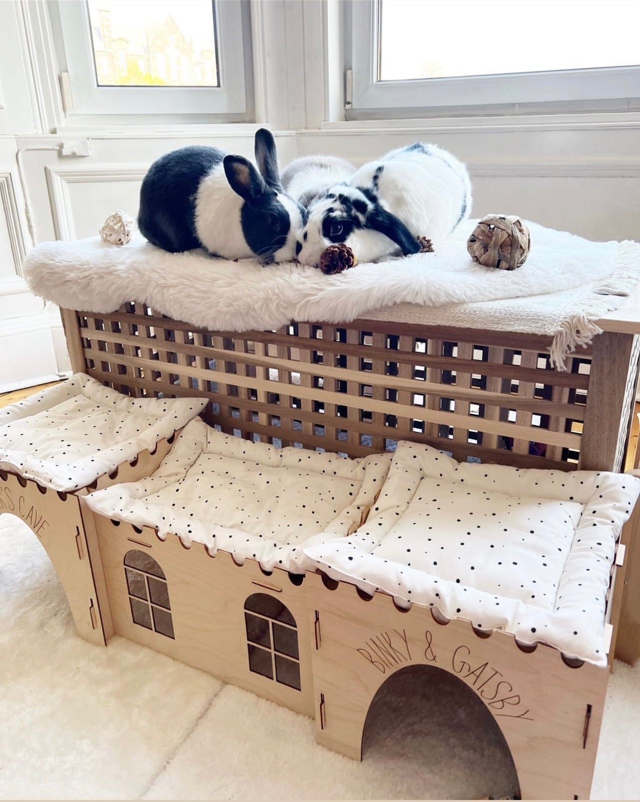 Diy bunny best sale hidey house